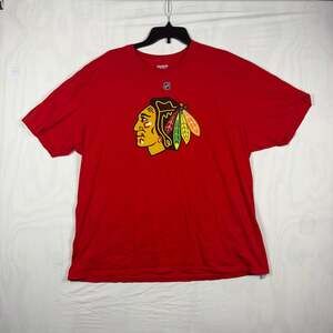 Reebok Chicago Blackhawks Patrick Kane 88 NHL Hockey T-Shirt Red 2XL